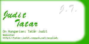 judit tatar business card