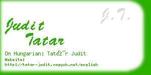 judit tatar business card